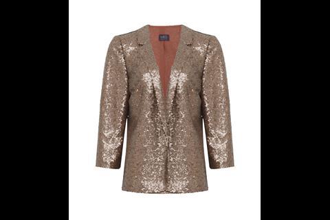 M&S' Collection sequined jacket would pair well with brocade or plain trousers